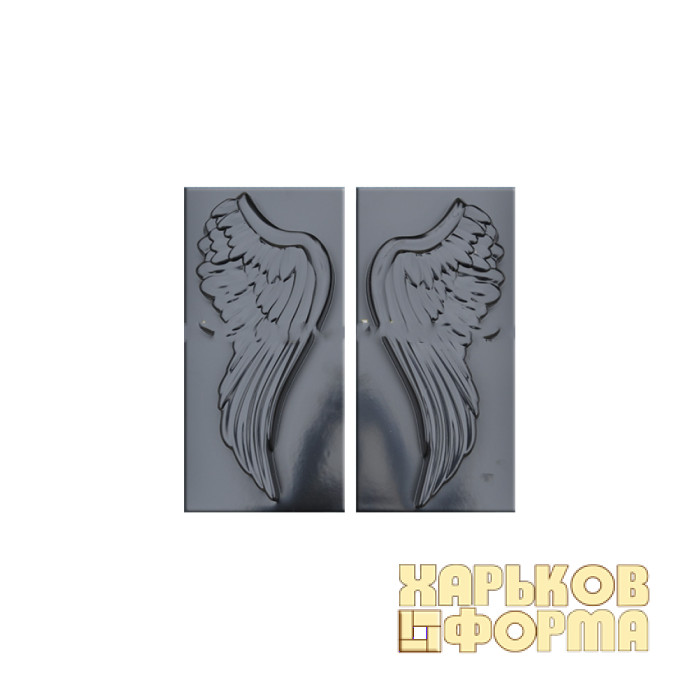 Форма барельєфа, панно КОД 11.28 - Крила 365 мм