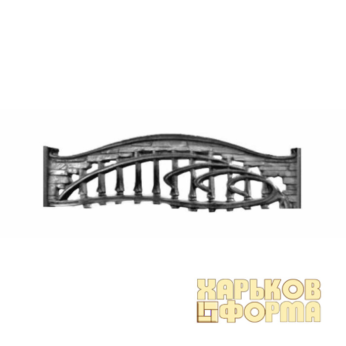 Формы заборов стеклопластиковые №178 Размеры 2000х500х40 мм