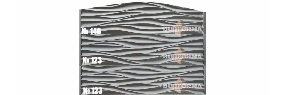 Форма для забора "Волны верх" АБС №148