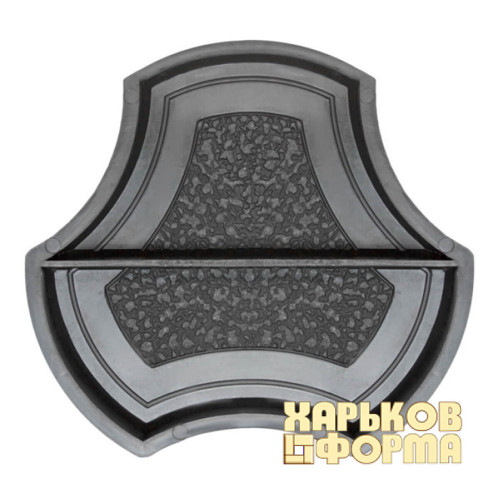 Форми для тротуарної плитки h45 Роккі половинки не симетричні