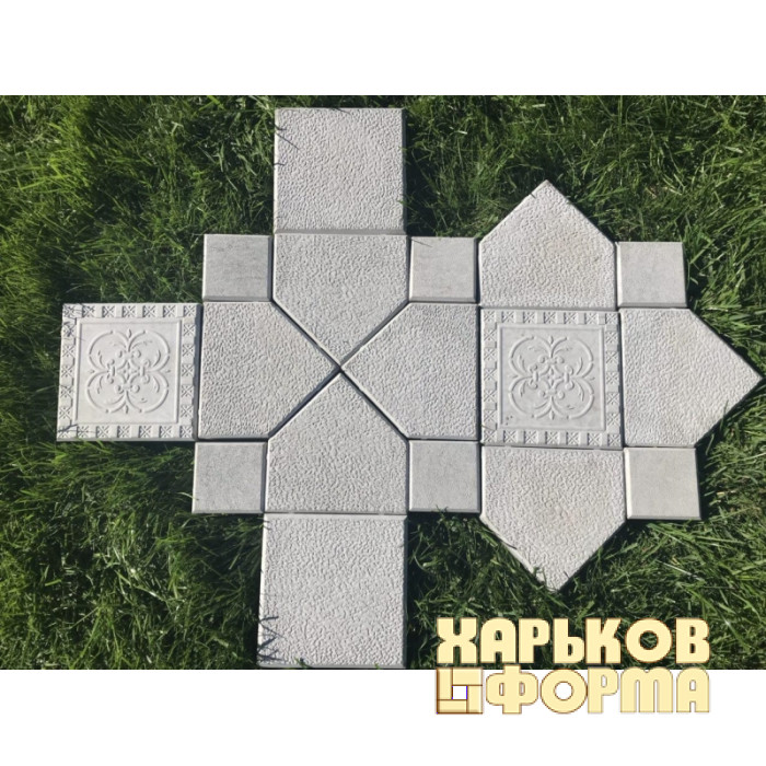 Форми 200x200 для тротуарної плитки Антик Візерунок