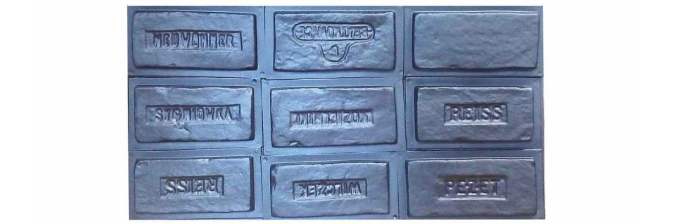 Form for polyfacade, facade tiles No. 45 - set of 9 pieces