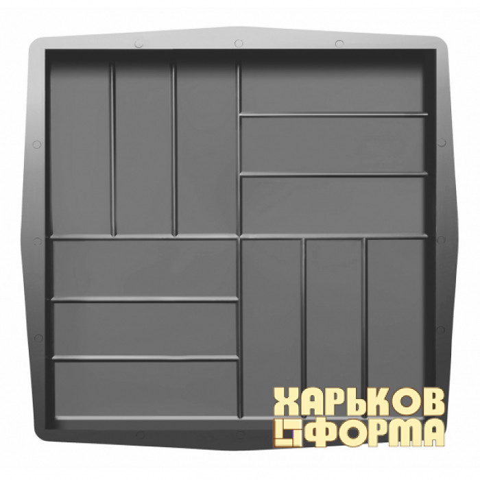Форми 500x500 для тротуарної плитки Паркет гладкий