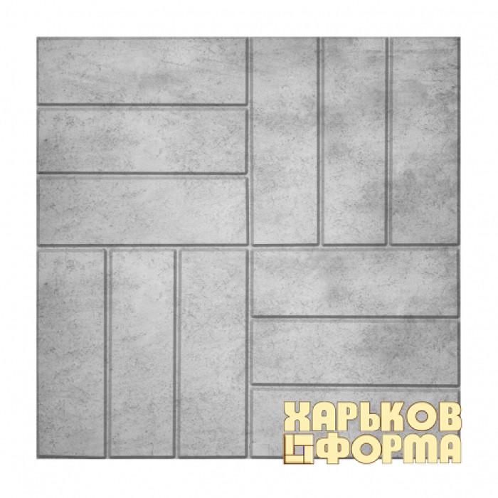 Форми 500x500 для тротуарної плитки Паркет гладкий