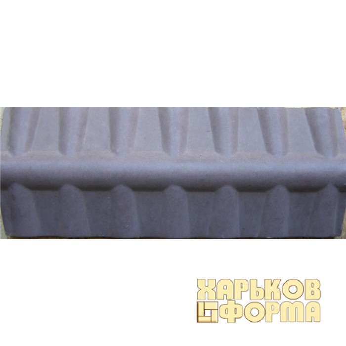 Forms for caps on fence tiles
