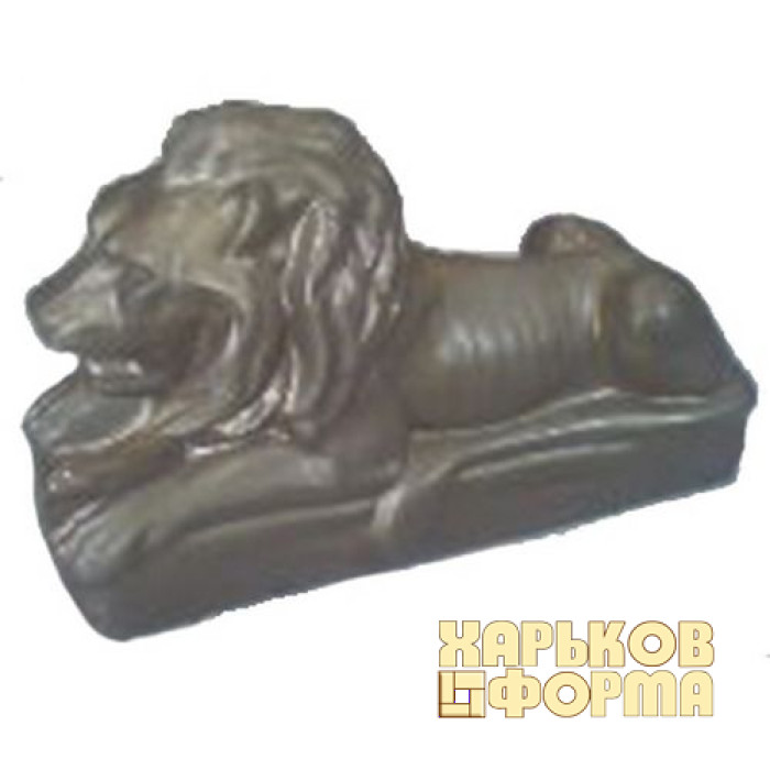 Forms for concrete lion lying