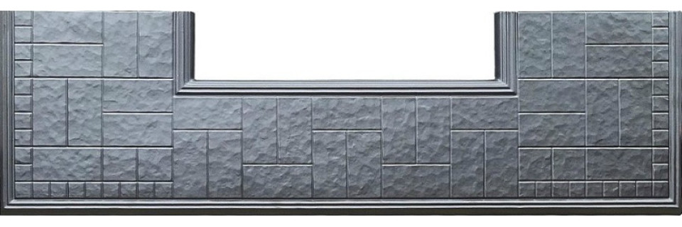 The shape of the plates under the monument 13