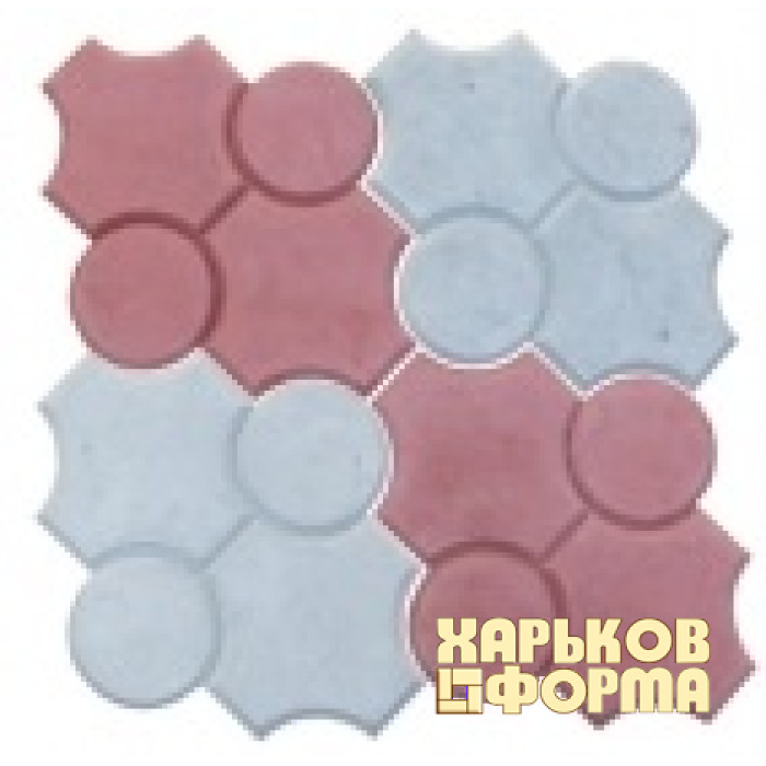 Forms for paving Clover curly smooth