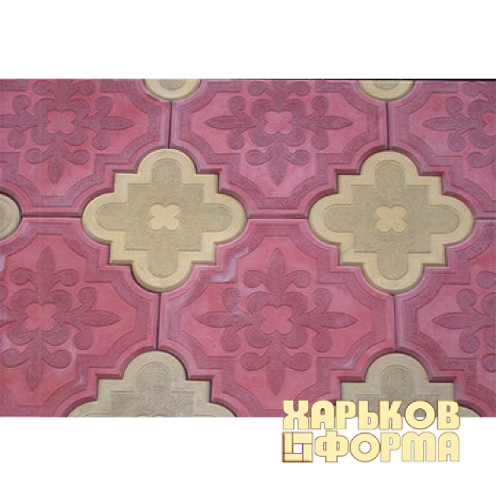Forms for paving tiles of Gzhel